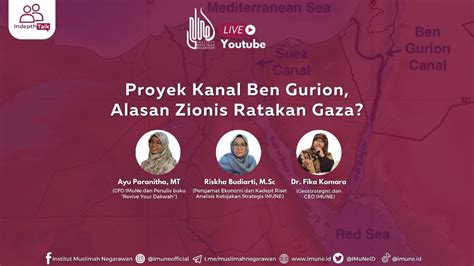 Proyek Kanal Ben Gurion Alasan Zionis Ratakan Gaza Youtube