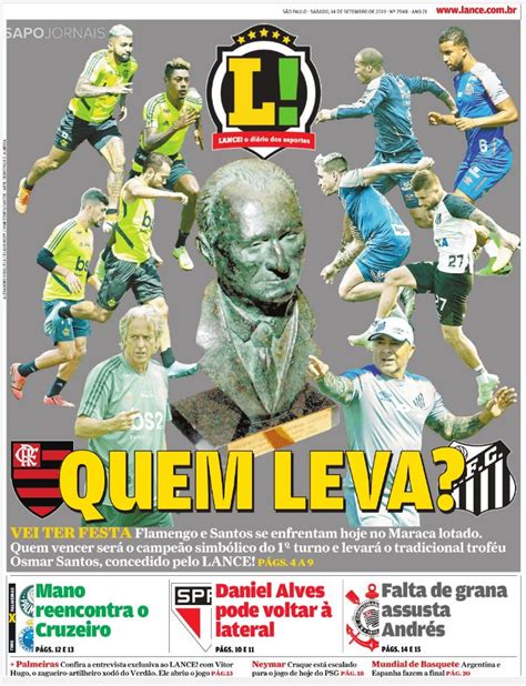 Futpapers On Twitter Capa Do Lance Deste S Bado