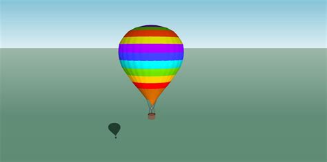 Hot Air Balloons D Model Blend Fbx Free D