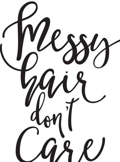 Svg Messy Hair Dont Care Messy Hair Dont Care Cut File Printable