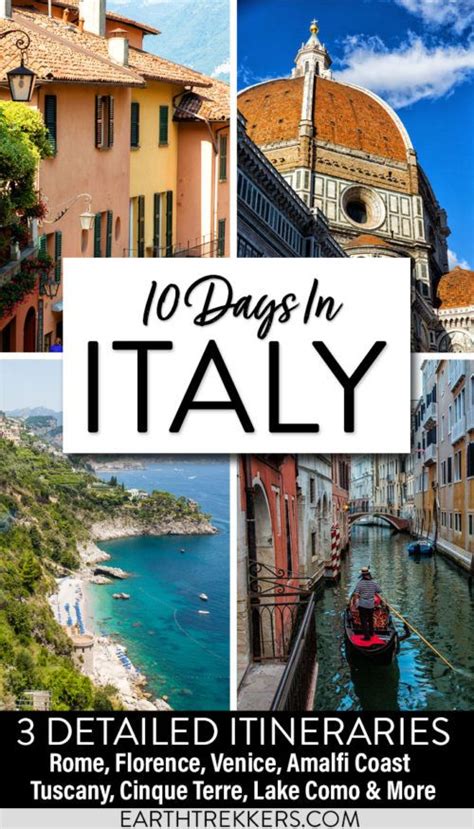 Days In Italy Amazing Itineraries Earth Trekkers