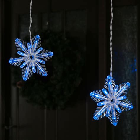 Ge Snowflake 8 Count Multi Function Color Changing Snowflake Led Plug