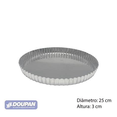 Forma Para Torta De Alum Nio Crespa Fixa X Cm Doupan