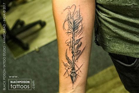 Indian Arrow Tattoo Forearm