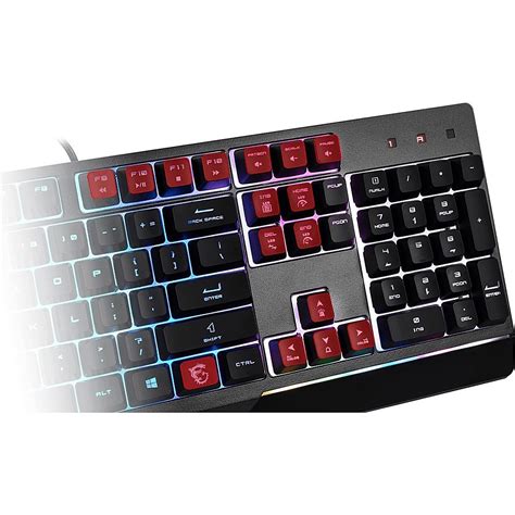 Best Buy MSI Vigor GK30 Wired Plunger Keyswitch RGB Gaming Keyboard