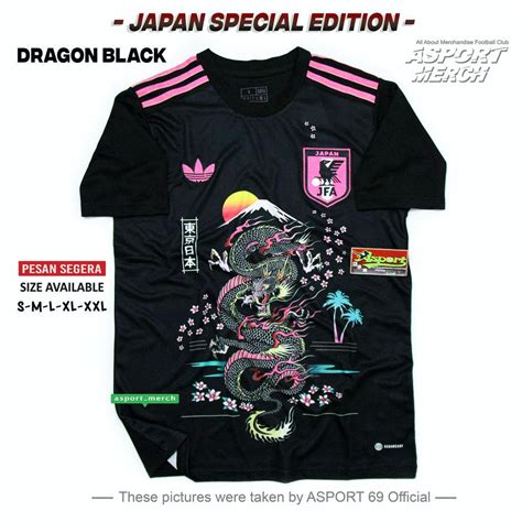 Jual JERSEY BOLA JEPANG SPECIAL DRAGON BLACK 2023 2024 JERSEY JAPAN