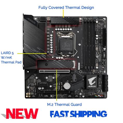 LGA 1200 Gigabyte B560M AORUS ELITE Motherboard 1200 10th/11th-Gen ...