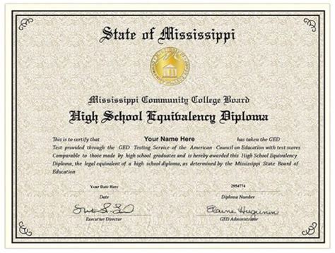 Fake Mississippi GED Fake Mississippi GED Certificate And Score Sheet