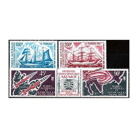 Timbres des T A A F 1975 poste poste aérienne timbres des DOM TOM