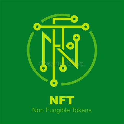 Token No Fungible De Nft Tokens No Fungible Icono Cubriendo El