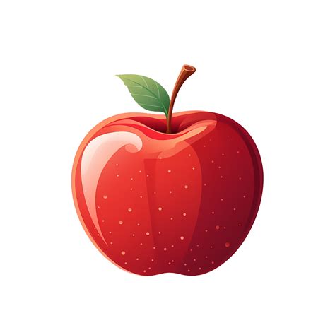 red apple clipart illustration ai generative image 27575965 PNG