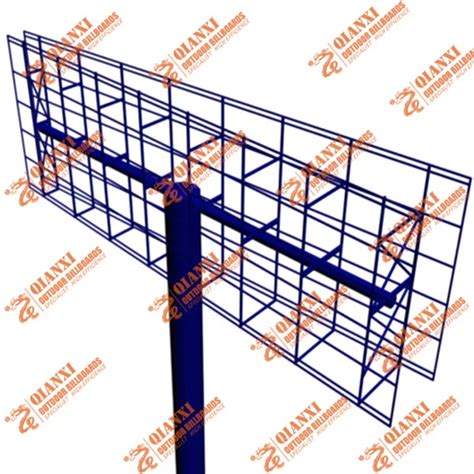 Easy Install Outdoor Unipole Rotating Advertising Billboard Structure