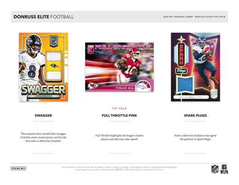 2020 Panini Donruss Elite Football Jumbo Value Pack Da Card World