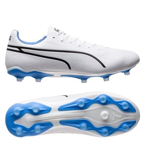 Puma King Pro Fg Ag Supercharge Puma White Puma Black Blue Glimmer