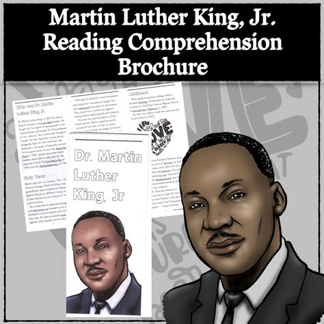 Martin Luther King Jr Biography Brochure With Reading Comprehension