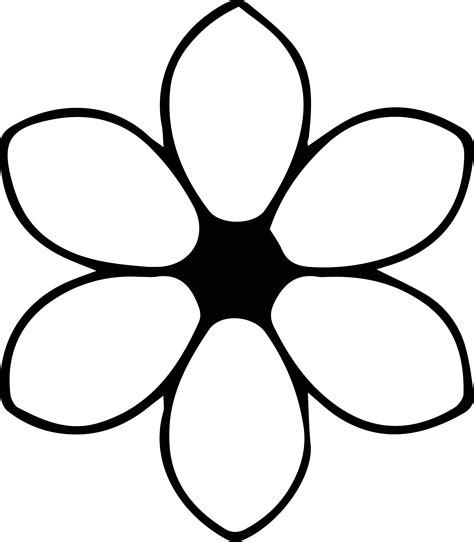 Flower One Coloring Page