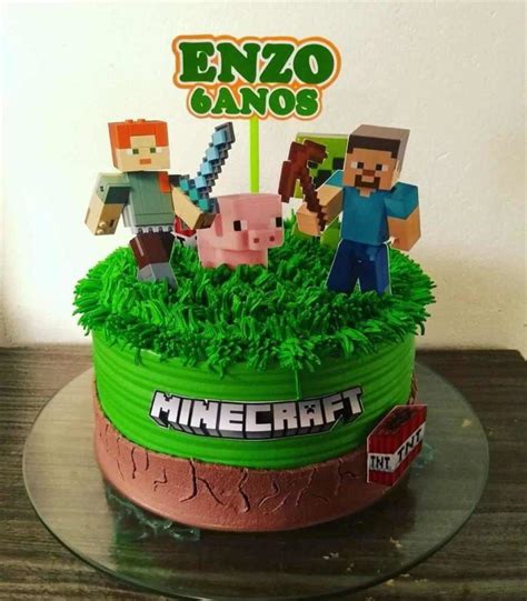 Bolo Do Minecraft Fotos E Dicas Para Festa Infantil Festa De