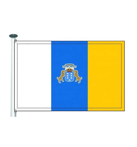 Bandera De Canarias Con Escudo Grupo Mastergrafic