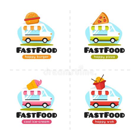 Food Truck Pizza Logo Stock Illustrations 1051 Food Truck Pizza Logo