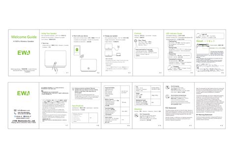Ewa A Pro Wireless Mini Bluetooth Speaker User Manual Pdf