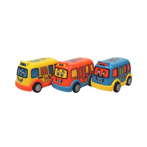 Juguete Toyland Bus Colectivo Surtidos 8cm Friccion