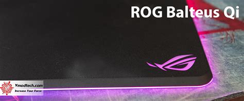 Rog Balteus Qi Wireless Charging Rgb Gaming Mouse Pad