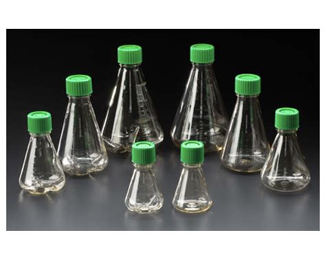 Sterile Graduated Erlenmeyer Fernbach Flasks And Caps Celltreat Mg