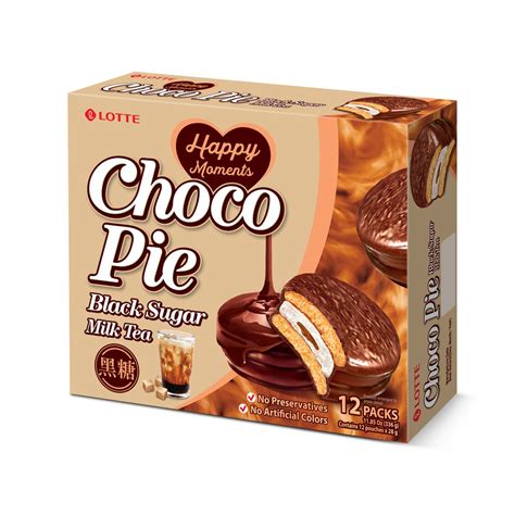 Lotte Choco Pie Black Sugar 336G [Korean] | Shopee Singapore
