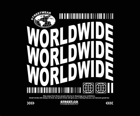 Aesthetic worldwide apparel t shirt design, vector graphic, typographic ...