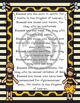 The Beatitudes Poster Sets - Catholic by The Treasured Schoolhouse