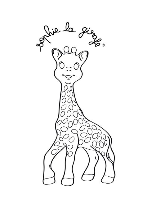 Coloring Page Sophie De Giraf