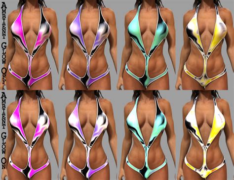 Sci Fi And Magic Textures For Superhero Monokini Daz 3d