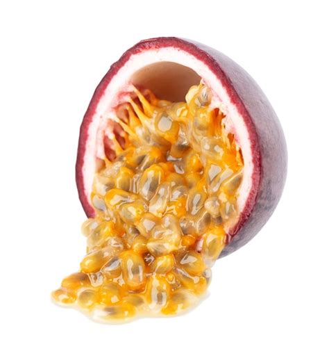 Premium Photo Passion Fruit Isolated On White Background Half Of