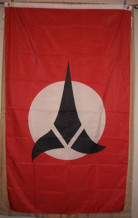 Klingon X Vertical Red Flag Banner Star Trek Etsy