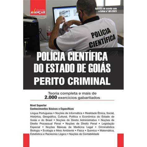 POLÍCIA CIENTÍFICA DO ESTADO DE GOIÁS SPTC PERITO CRIMINAL