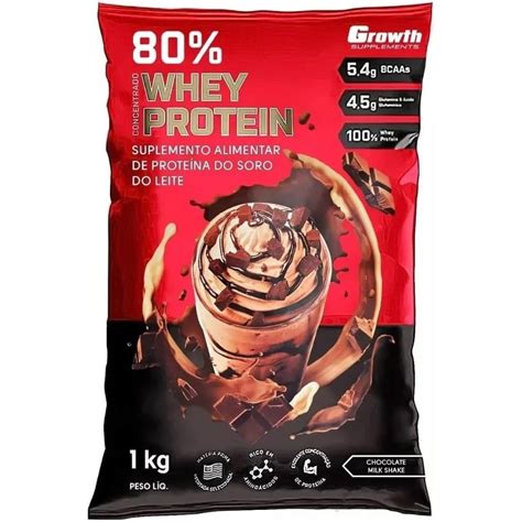 Whey Protein Concentrado Kg Growth Supplements Sabores Shopee Brasil