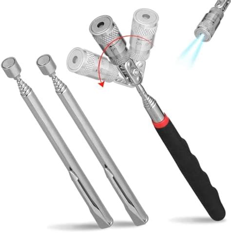 Leriton 3 Pcs 360 Swivel Telescoping Magnetic Pickup Tool Set With