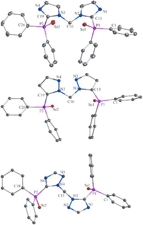 Molecular Structures Of [ch 2 1 3 C 3 H 2 N 2 Pph 2 Se 2 ] 4 [ch 2 Download Scientific