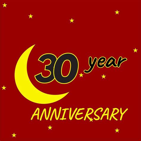 30 years anniversary logo template. 30th anniversary, for wedding ...