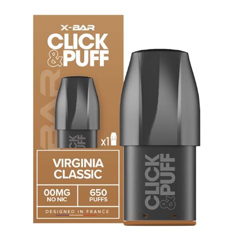 Cartouche Virginia Classic Pour Pod Click Puff X Bar E Vape