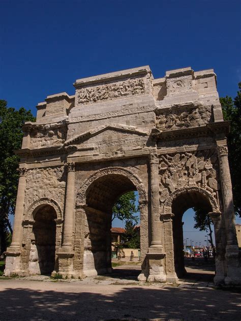 European Architecture — Triumphal Arch of Tiberius, Orange, France (by...