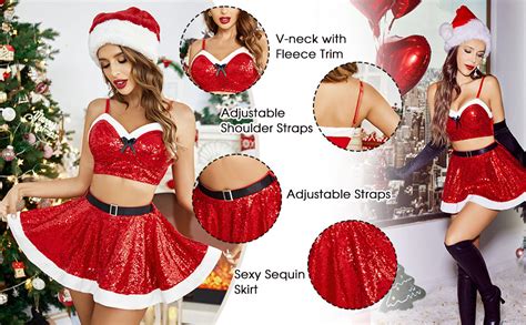 Amazon Avidlove Womens Sexy Christmas Costume Santa Claus Lingerie