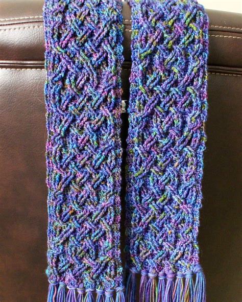 Crochet Scarf Pattern Glenrose Braided Cable Scarf Crochet Pattern For