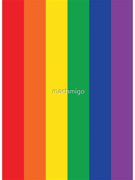 Rainbow Love Flag Sticker By Machmigo Redbubble