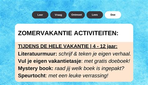 Doe Jij Mee Met Vakantielezen Deze Zomer Weblog Staphorst Rouveen