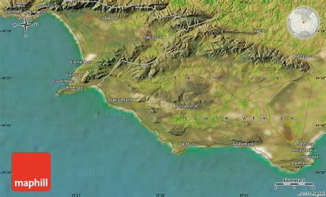 Satellite Map of Hermanus