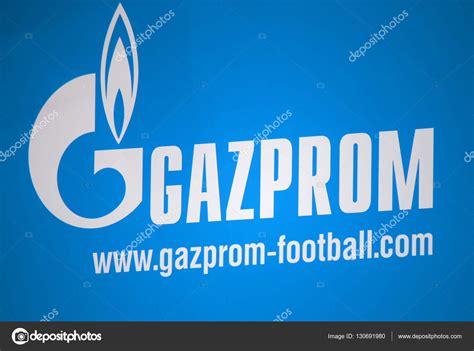 Логотип бренда "Газпром" " – Стоковое редакционное фото © 360ber #130691980