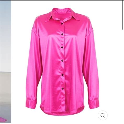 Laina Rauma Pants Jumpsuits Laina Rauma Set Small Hot Pink Satin Club Bed Top Drawstring