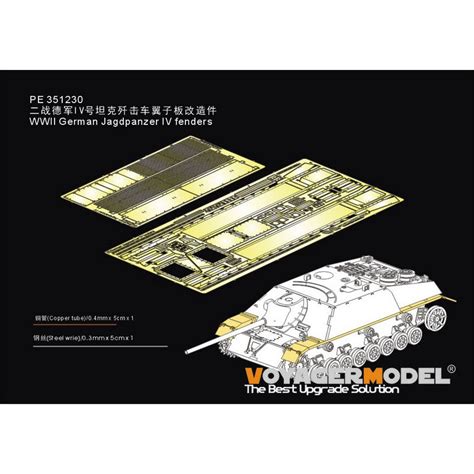 PE351230 Voyager Model 1 35 Крылья для Jagdpanzer IV L 48 Border BT