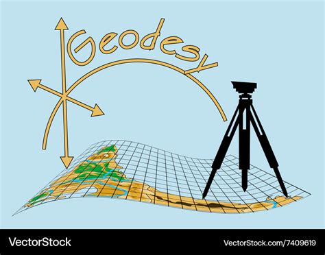 Geodesy Royalty Free Vector Image VectorStock